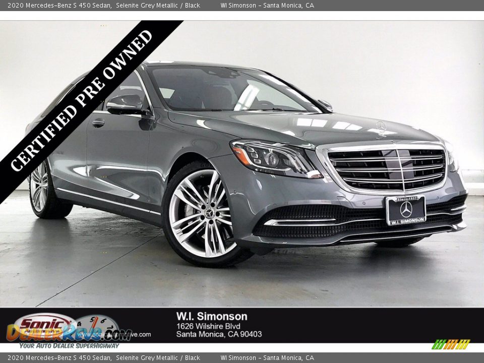 2020 Mercedes-Benz S 450 Sedan Selenite Grey Metallic / Black Photo #1