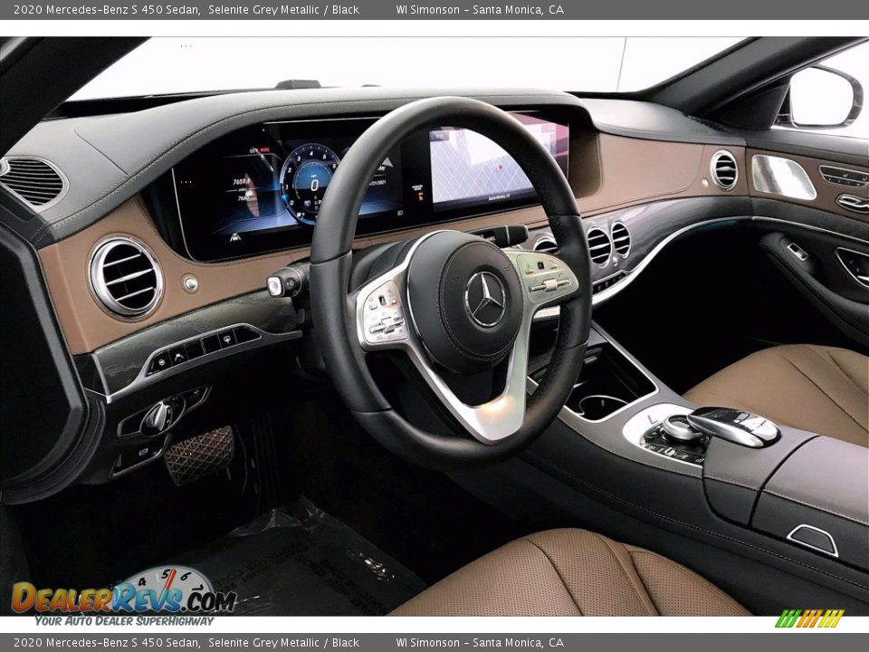 2020 Mercedes-Benz S 450 Sedan Selenite Grey Metallic / Black Photo #14