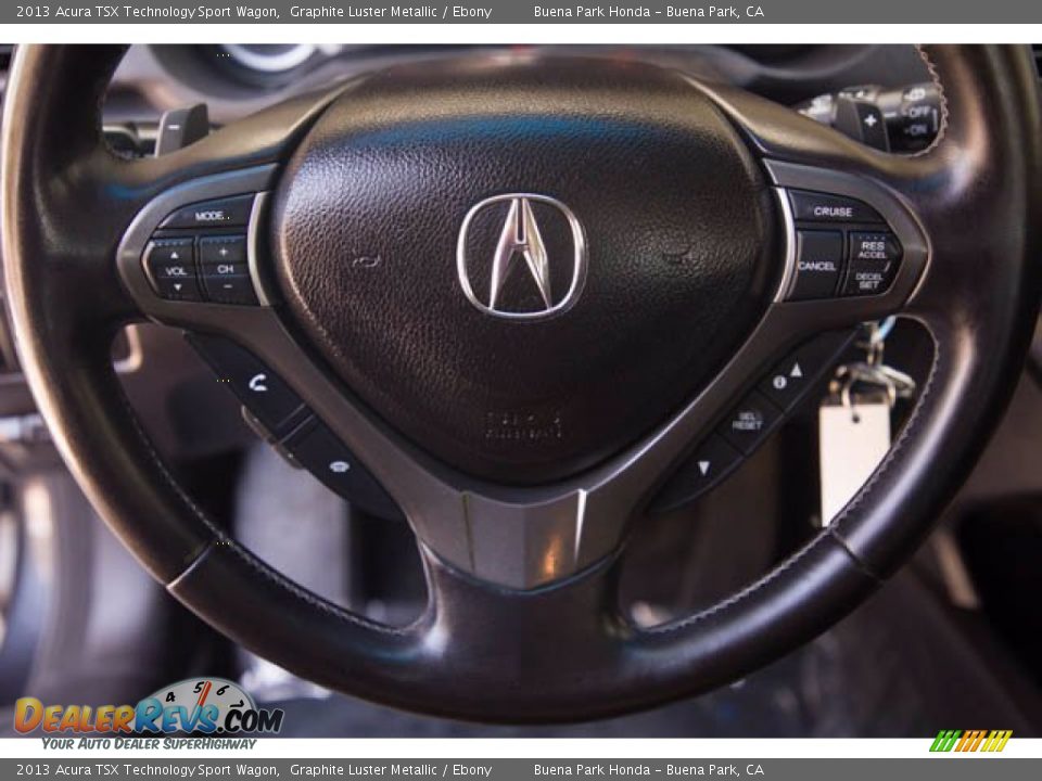 2013 Acura TSX Technology Sport Wagon Graphite Luster Metallic / Ebony Photo #13