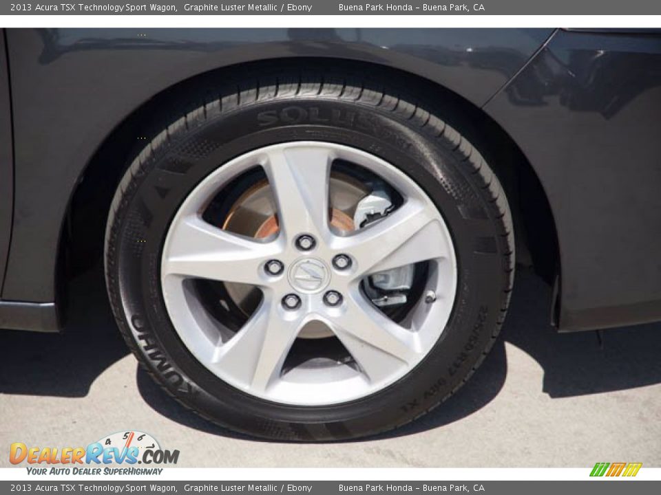 2013 Acura TSX Technology Sport Wagon Graphite Luster Metallic / Ebony Photo #33