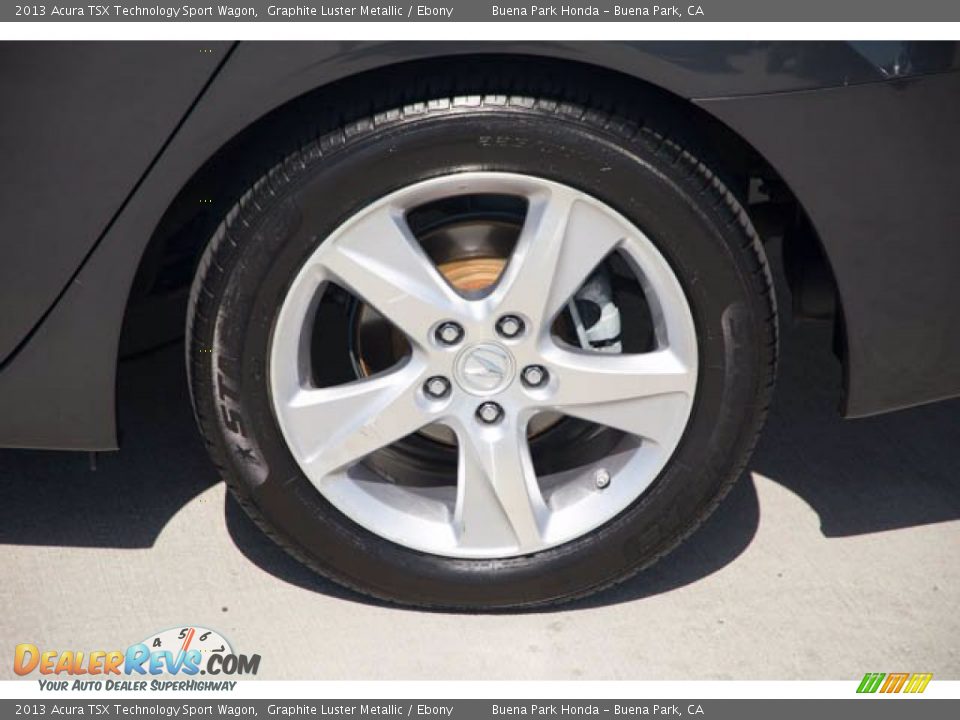 2013 Acura TSX Technology Sport Wagon Graphite Luster Metallic / Ebony Photo #34