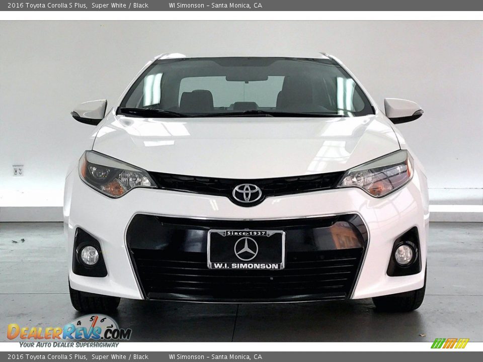 2016 Toyota Corolla S Plus Super White / Black Photo #2