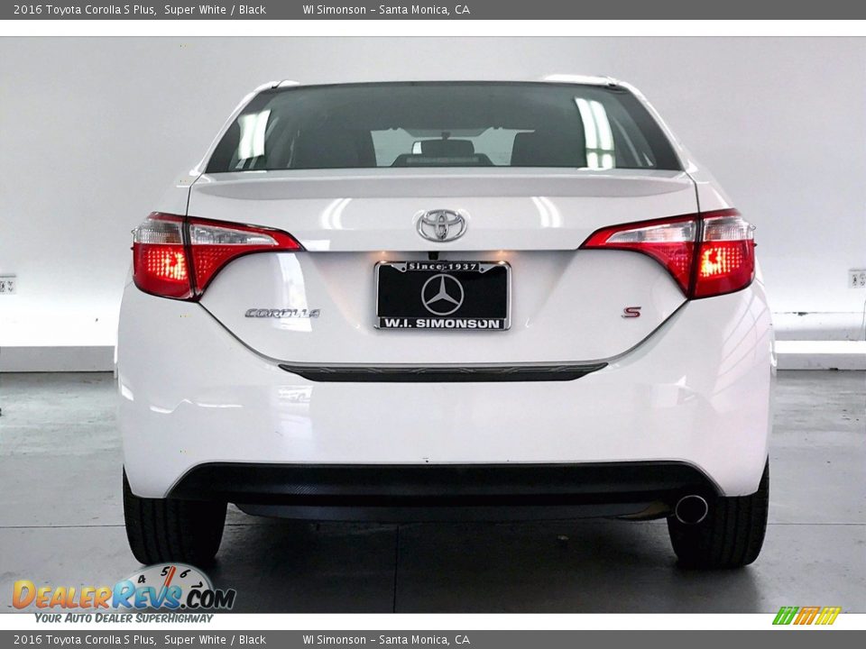 2016 Toyota Corolla S Plus Super White / Black Photo #3