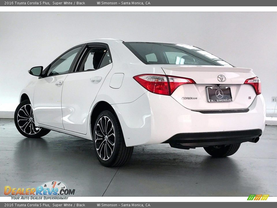 2016 Toyota Corolla S Plus Super White / Black Photo #10