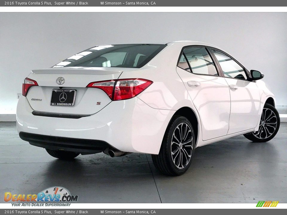 2016 Toyota Corolla S Plus Super White / Black Photo #13