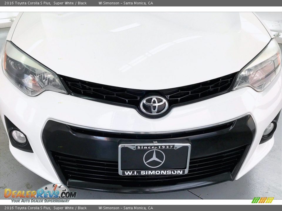 2016 Toyota Corolla S Plus Super White / Black Photo #29