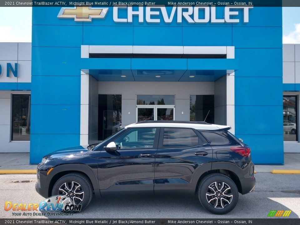 2021 Chevrolet Trailblazer ACTIV Midnight Blue Metallic / Jet Black/Almond Butter Photo #1