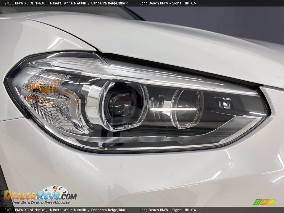 2021 BMW X3 sDrive30i Mineral White Metallic / Canberra Beige/Black Photo #4
