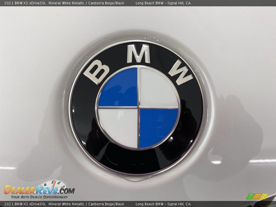 2021 BMW X3 sDrive30i Mineral White Metallic / Canberra Beige/Black Photo #5