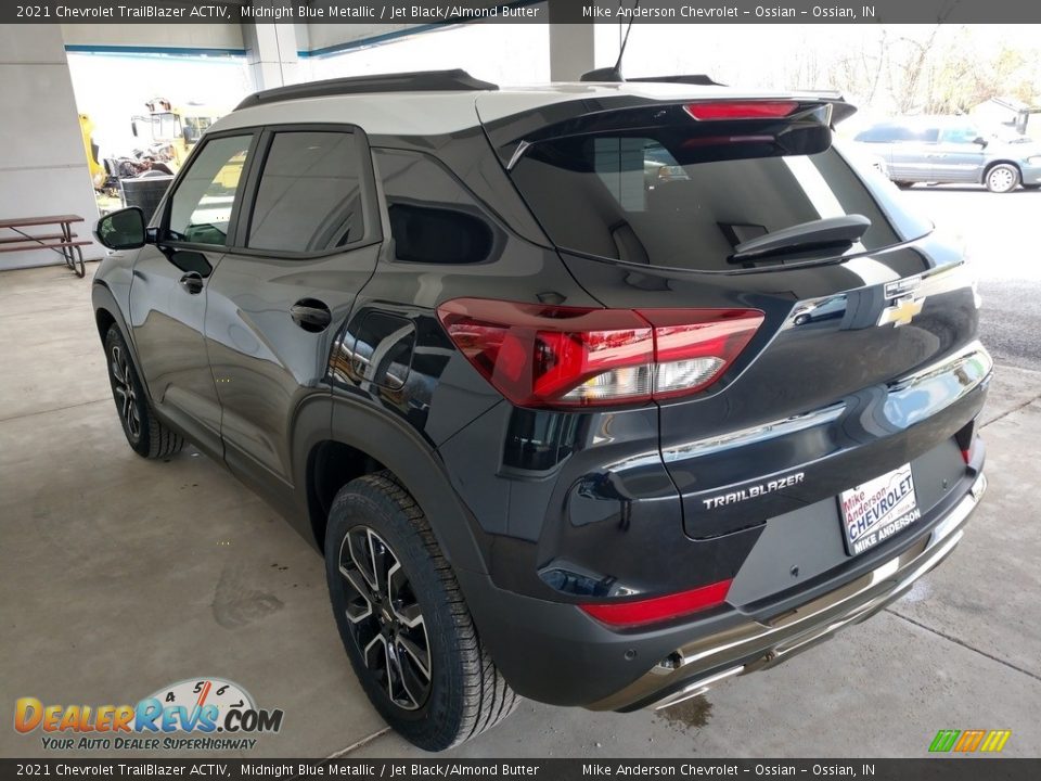 2021 Chevrolet Trailblazer ACTIV Midnight Blue Metallic / Jet Black/Almond Butter Photo #8