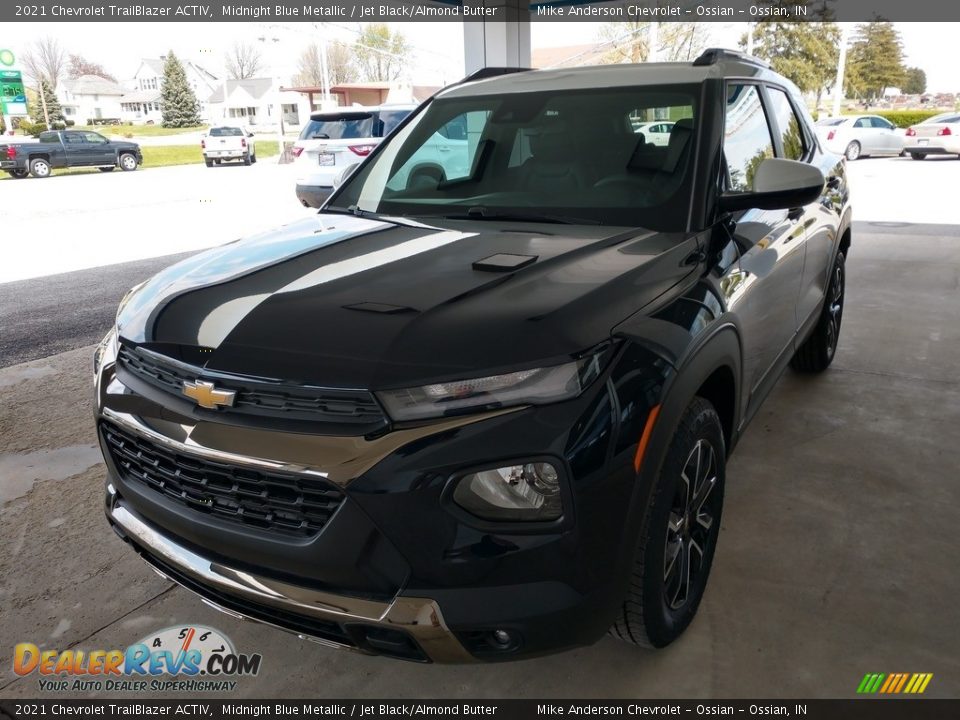 2021 Chevrolet Trailblazer ACTIV Midnight Blue Metallic / Jet Black/Almond Butter Photo #9