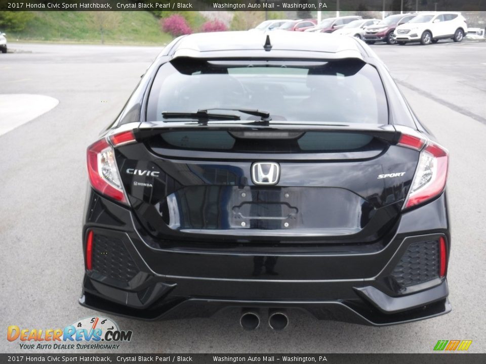 2017 Honda Civic Sport Hatchback Crystal Black Pearl / Black Photo #9