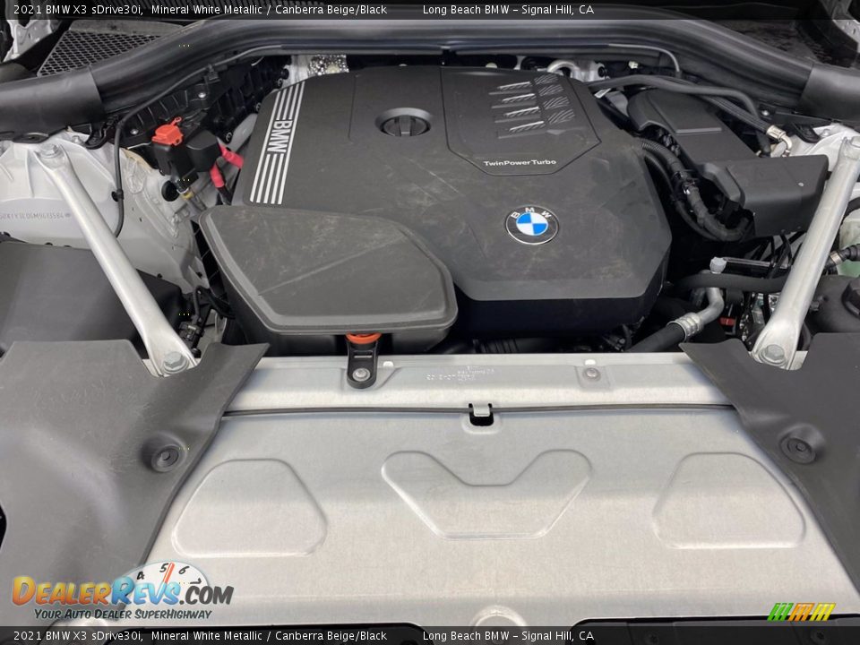 2021 BMW X3 sDrive30i Mineral White Metallic / Canberra Beige/Black Photo #9