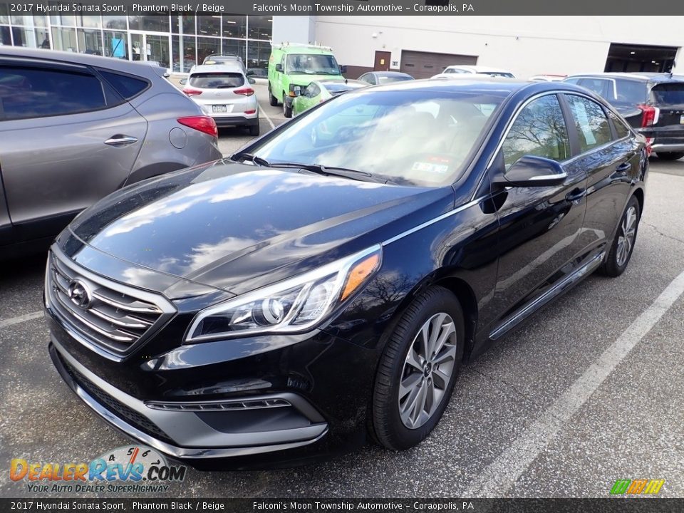 2017 Hyundai Sonata Sport Phantom Black / Beige Photo #1