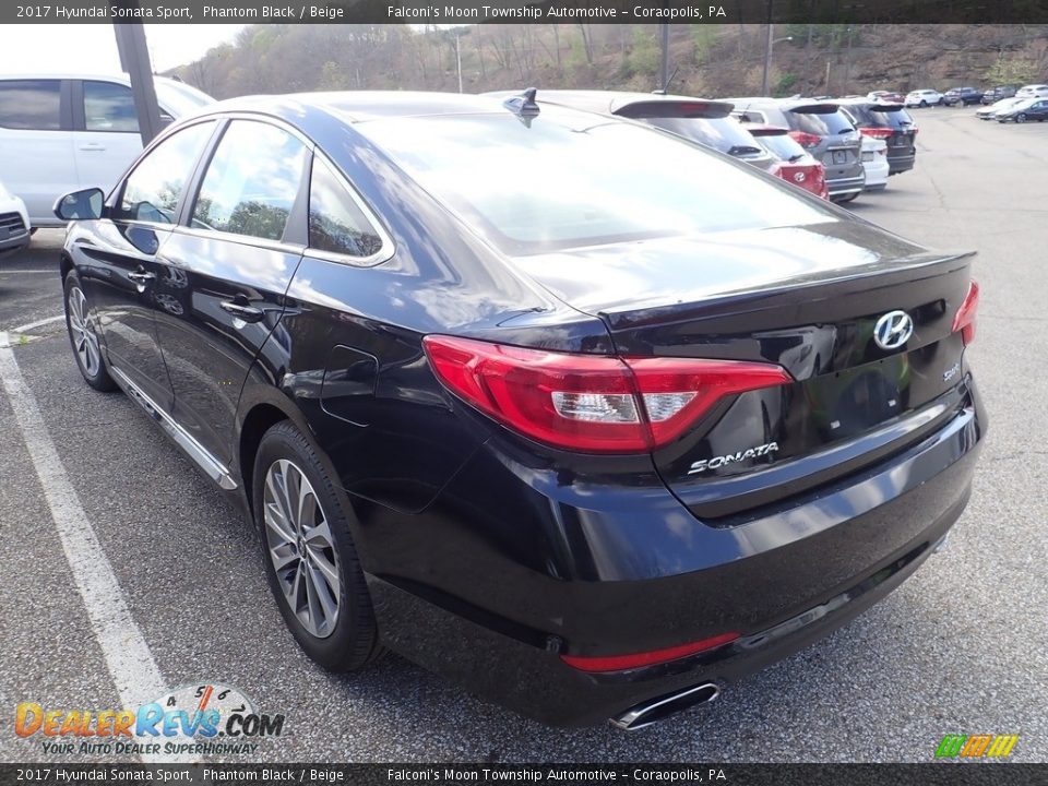 2017 Hyundai Sonata Sport Phantom Black / Beige Photo #2