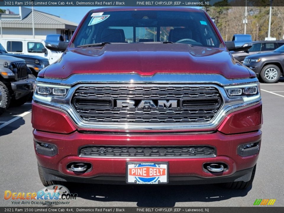 2021 Ram 1500 Limited Crew Cab 4x4 Delmonico Red Pearl / Black Photo #3