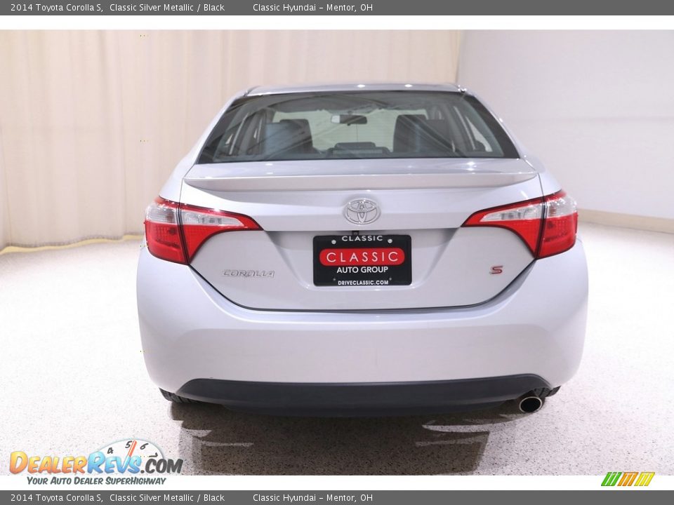 2014 Toyota Corolla S Classic Silver Metallic / Black Photo #15