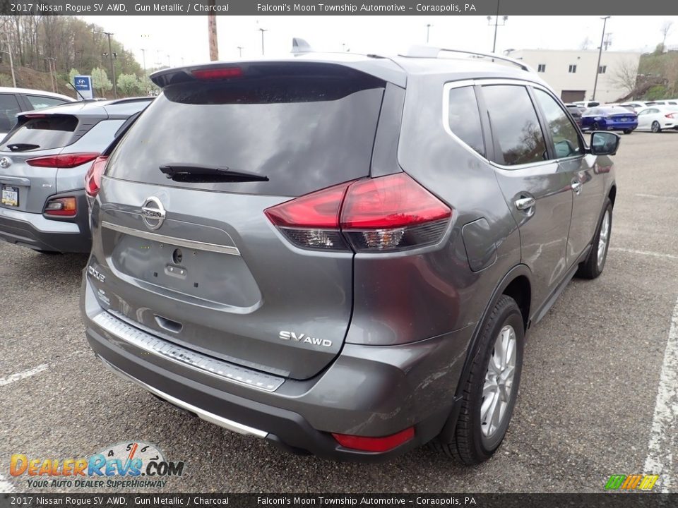 2017 Nissan Rogue SV AWD Gun Metallic / Charcoal Photo #4