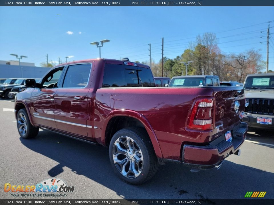 2021 Ram 1500 Limited Crew Cab 4x4 Delmonico Red Pearl / Black Photo #6
