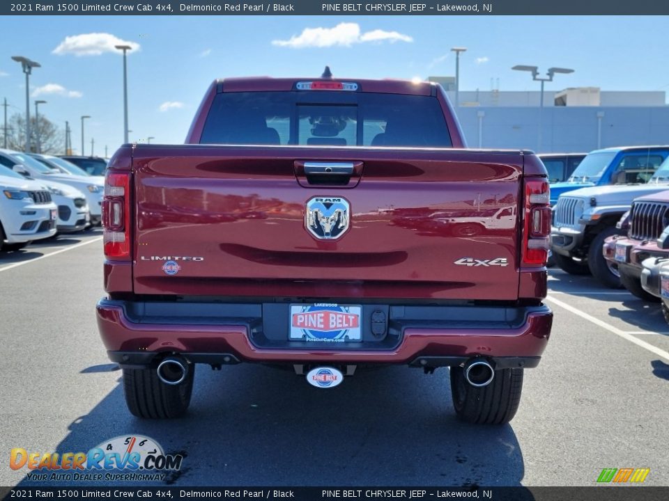 2021 Ram 1500 Limited Crew Cab 4x4 Delmonico Red Pearl / Black Photo #7