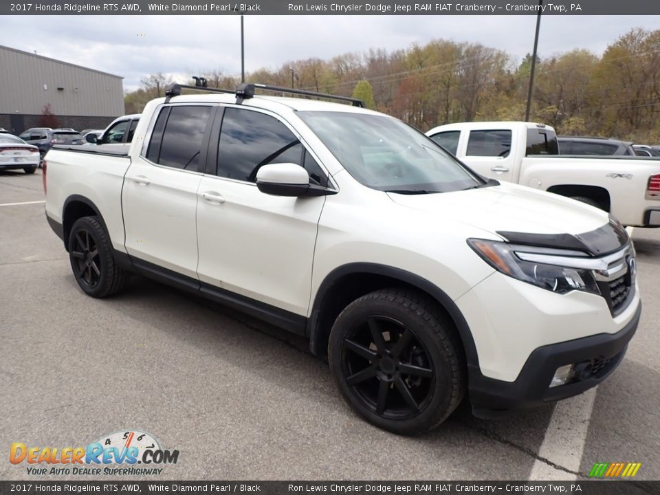 2017 Honda Ridgeline RTS AWD White Diamond Pearl / Black Photo #3