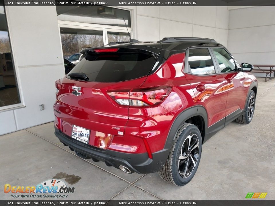 2021 Chevrolet Trailblazer RS Scarlet Red Metallic / Jet Black Photo #4