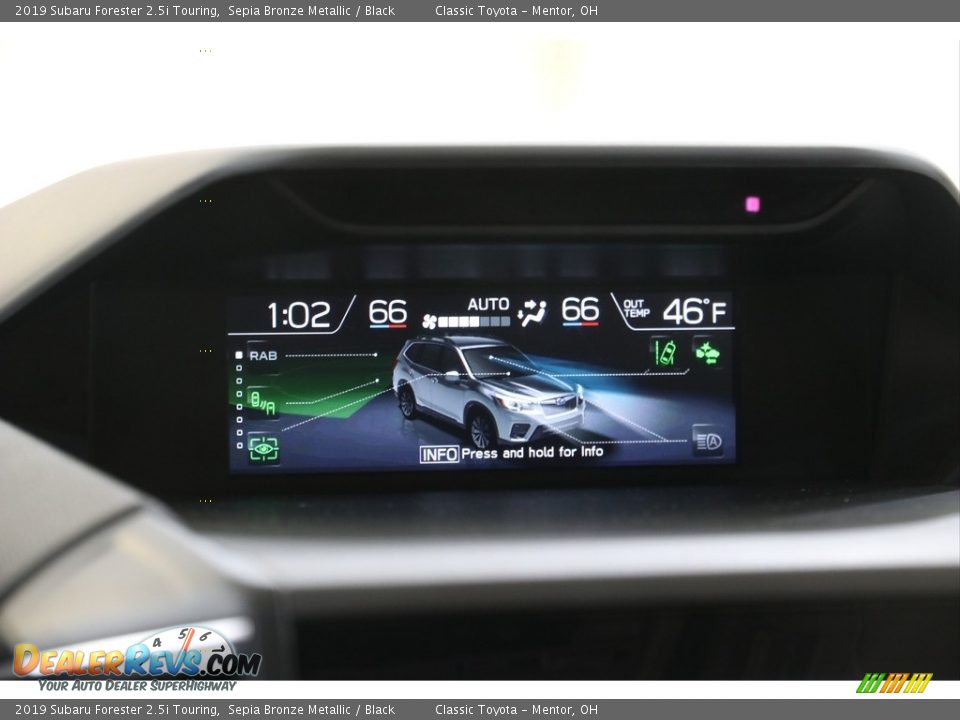 2019 Subaru Forester 2.5i Touring Sepia Bronze Metallic / Black Photo #10