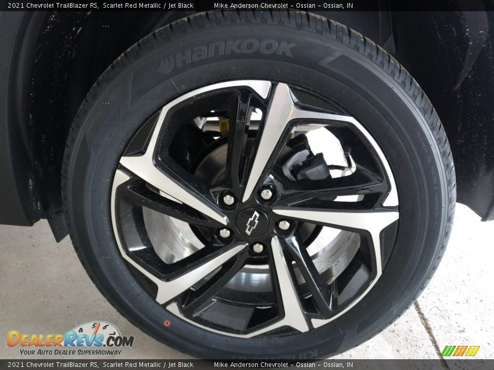2021 Chevrolet TrailBlazer RS Scarlet Red Metallic / Jet Black Photo #14