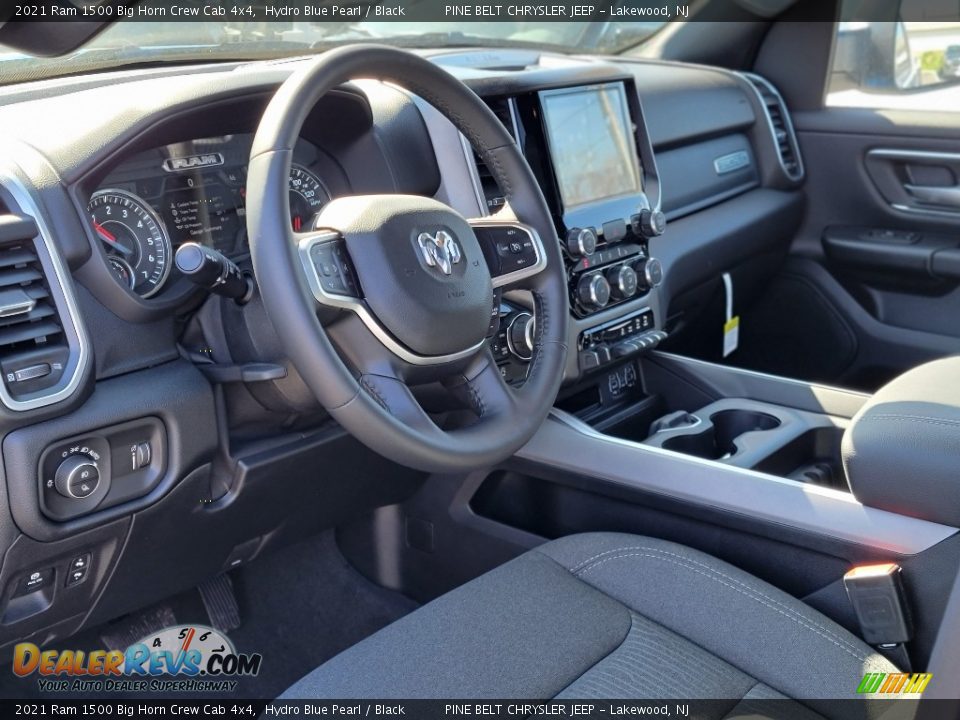 2021 Ram 1500 Big Horn Crew Cab 4x4 Hydro Blue Pearl / Black Photo #12