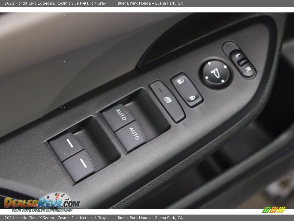 2021 Honda Civic LX Sedan Cosmic Blue Metallic / Gray Photo #10