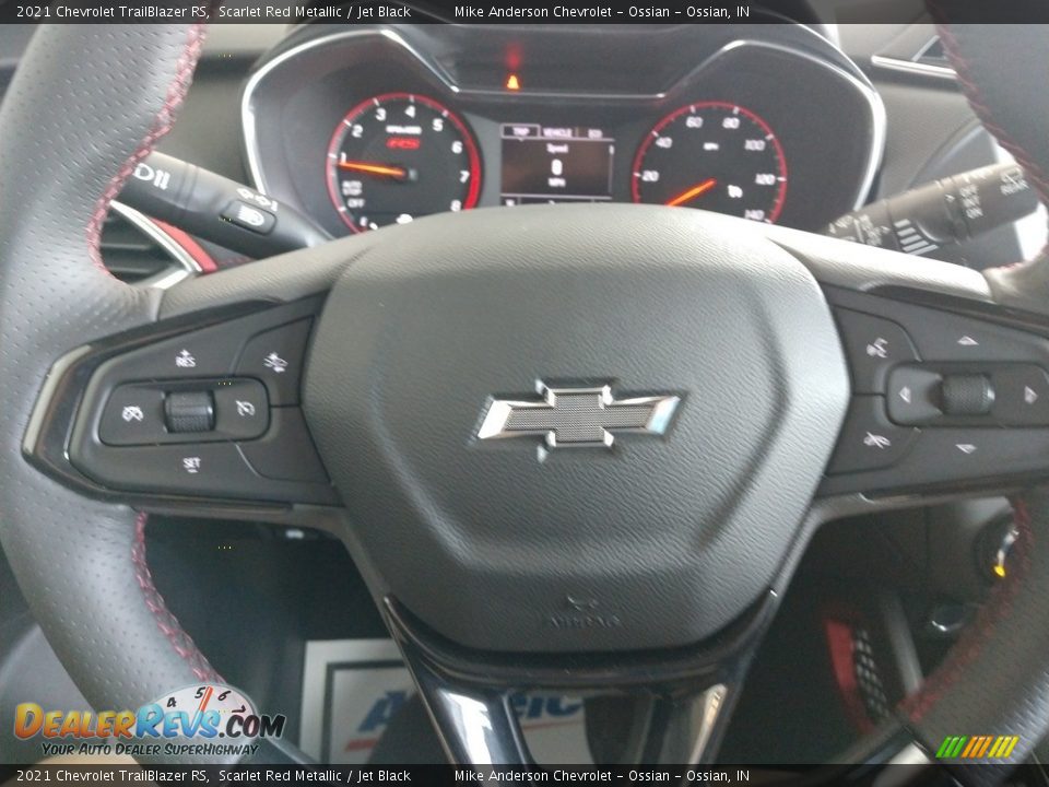 2021 Chevrolet TrailBlazer RS Scarlet Red Metallic / Jet Black Photo #22