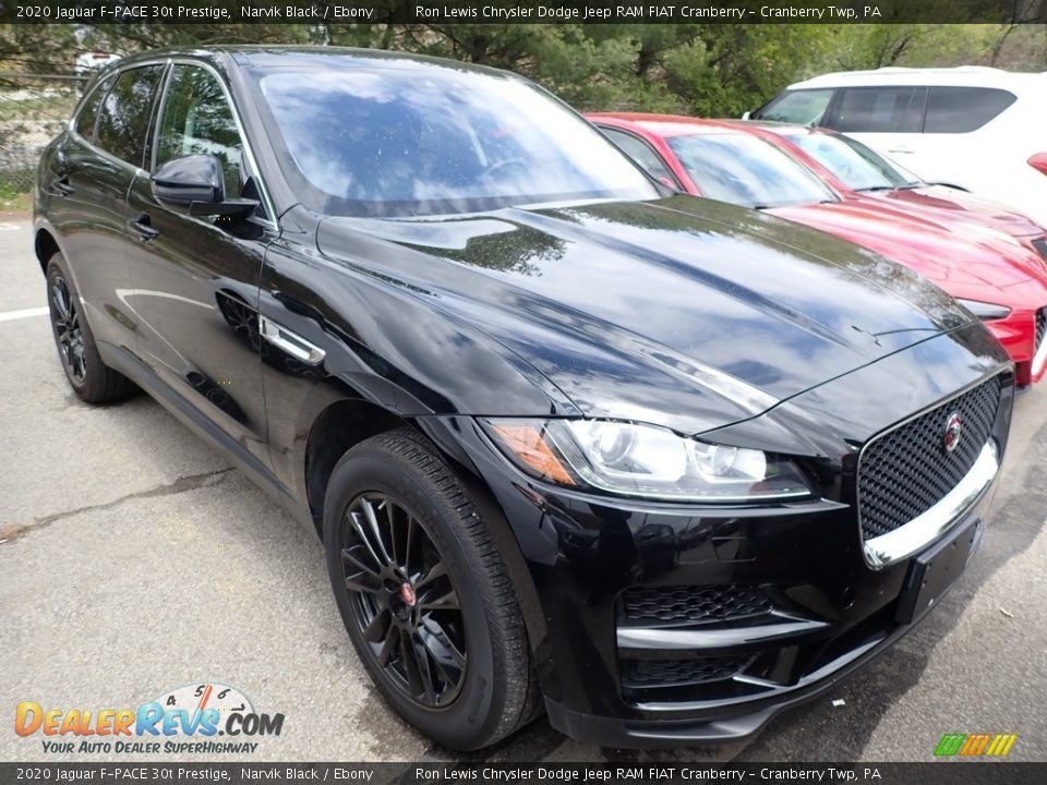 2020 Jaguar F-PACE 30t Prestige Narvik Black / Ebony Photo #2