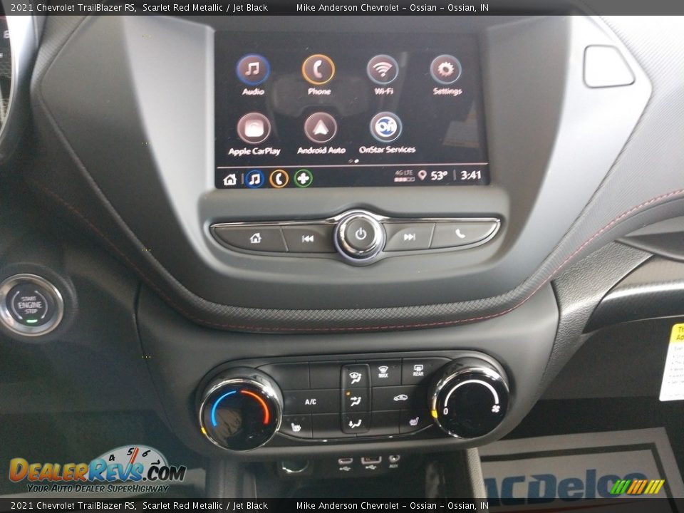 2021 Chevrolet TrailBlazer RS Scarlet Red Metallic / Jet Black Photo #26