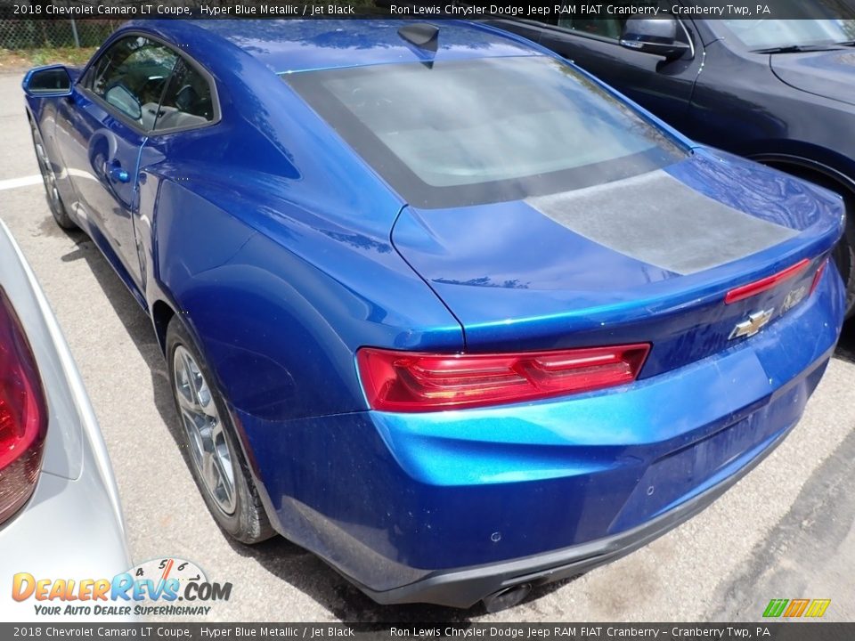 2018 Chevrolet Camaro LT Coupe Hyper Blue Metallic / Jet Black Photo #2