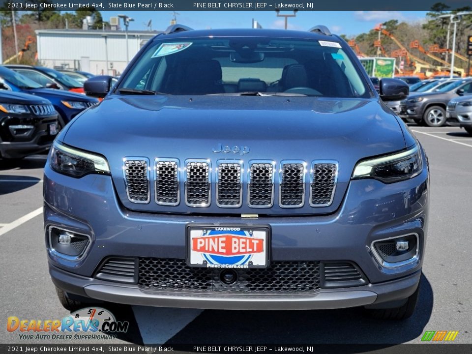 2021 Jeep Cherokee Limited 4x4 Slate Blue Pearl / Black Photo #3