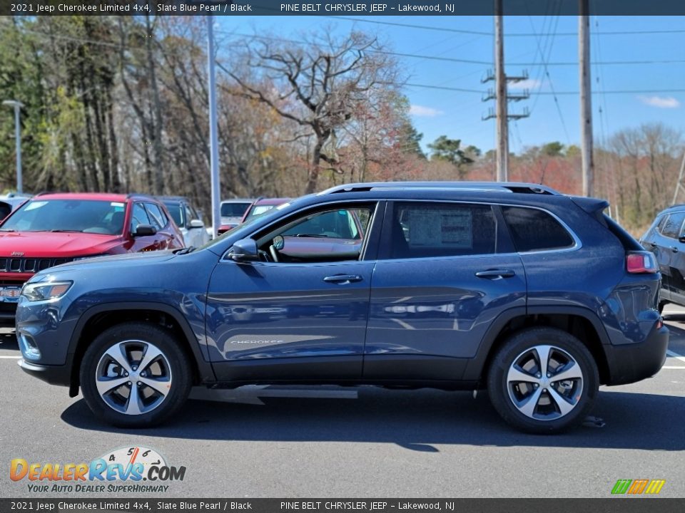 2021 Jeep Cherokee Limited 4x4 Slate Blue Pearl / Black Photo #4