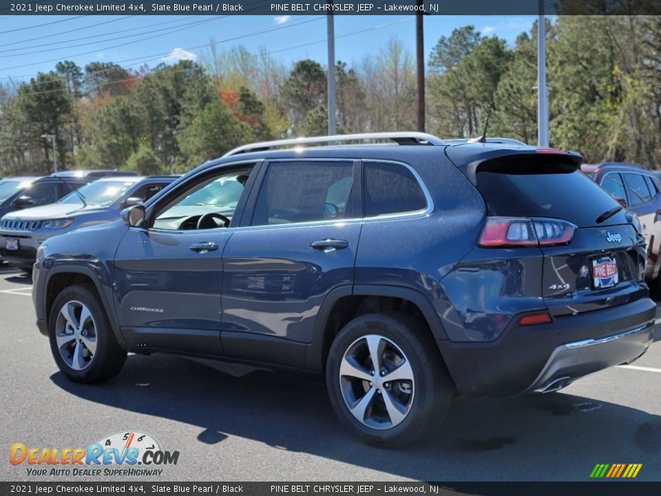 2021 Jeep Cherokee Limited 4x4 Slate Blue Pearl / Black Photo #6