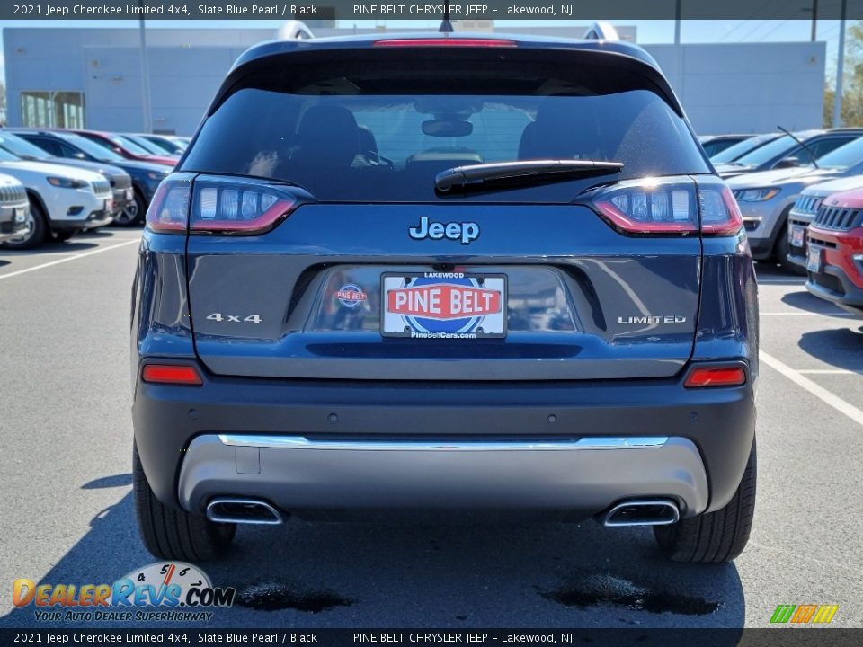 2021 Jeep Cherokee Limited 4x4 Slate Blue Pearl / Black Photo #7