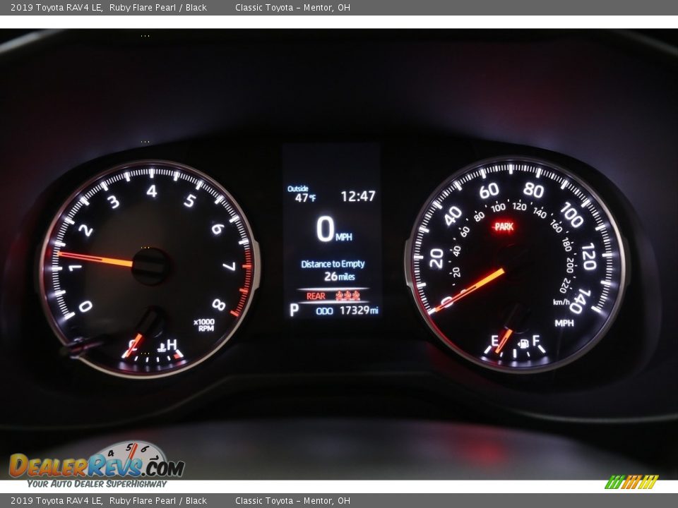 2019 Toyota RAV4 LE Ruby Flare Pearl / Black Photo #8
