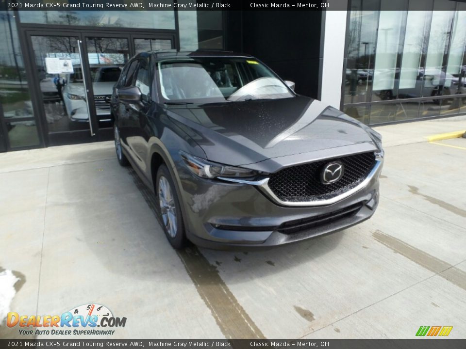 2021 Mazda CX-5 Grand Touring Reserve AWD Machine Gray Metallic / Black Photo #1