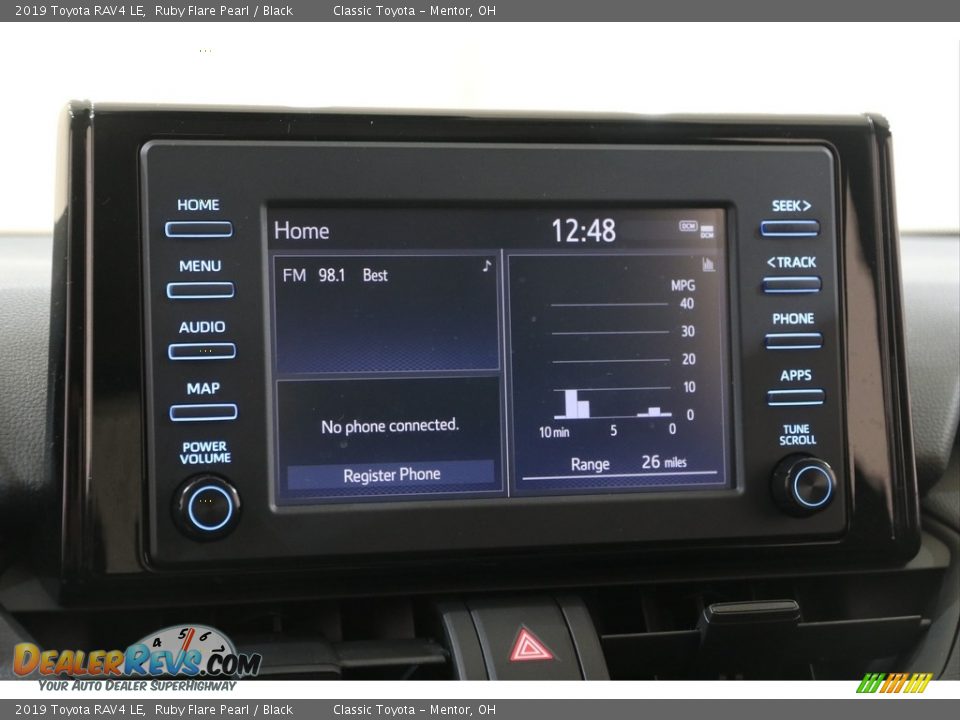 2019 Toyota RAV4 LE Ruby Flare Pearl / Black Photo #10