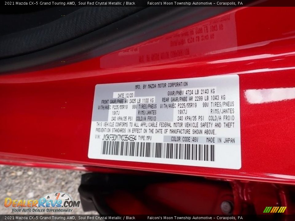 2021 Mazda CX-5 Grand Touring AWD Soul Red Crystal Metallic / Black Photo #11