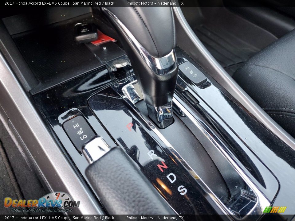 2017 Honda Accord EX-L V6 Coupe San Marino Red / Black Photo #24