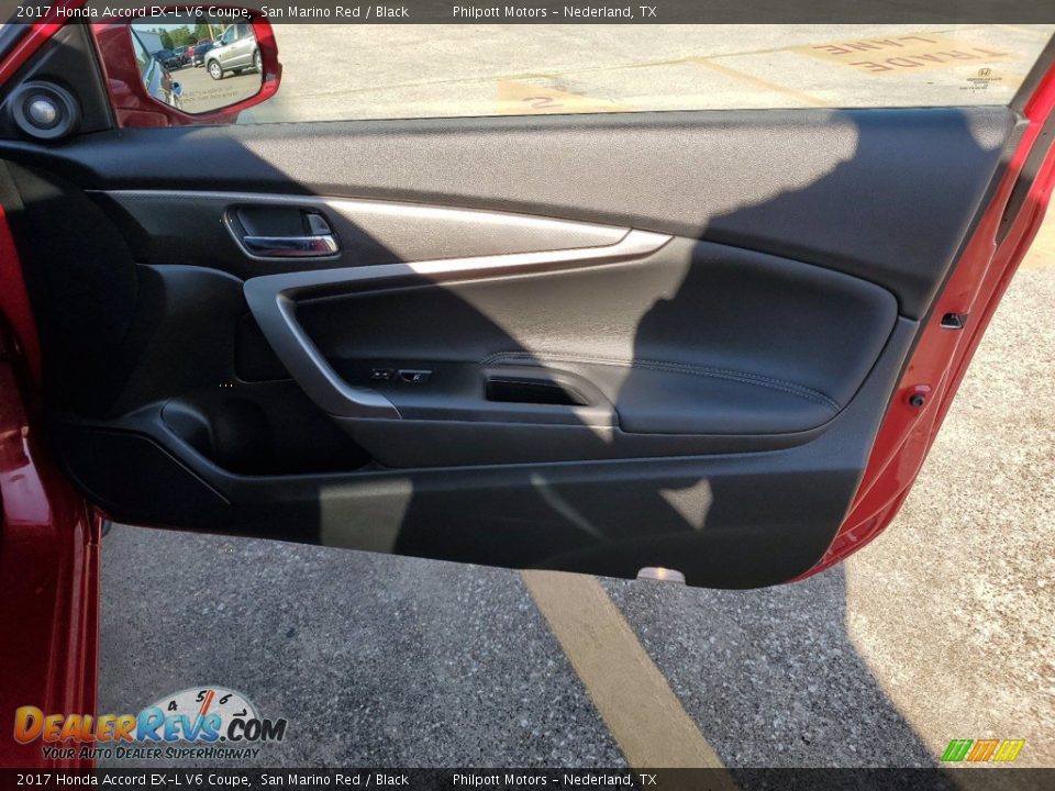 2017 Honda Accord EX-L V6 Coupe San Marino Red / Black Photo #27