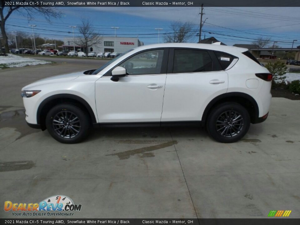 2021 Mazda CX-5 Touring AWD Snowflake White Pearl Mica / Black Photo #5