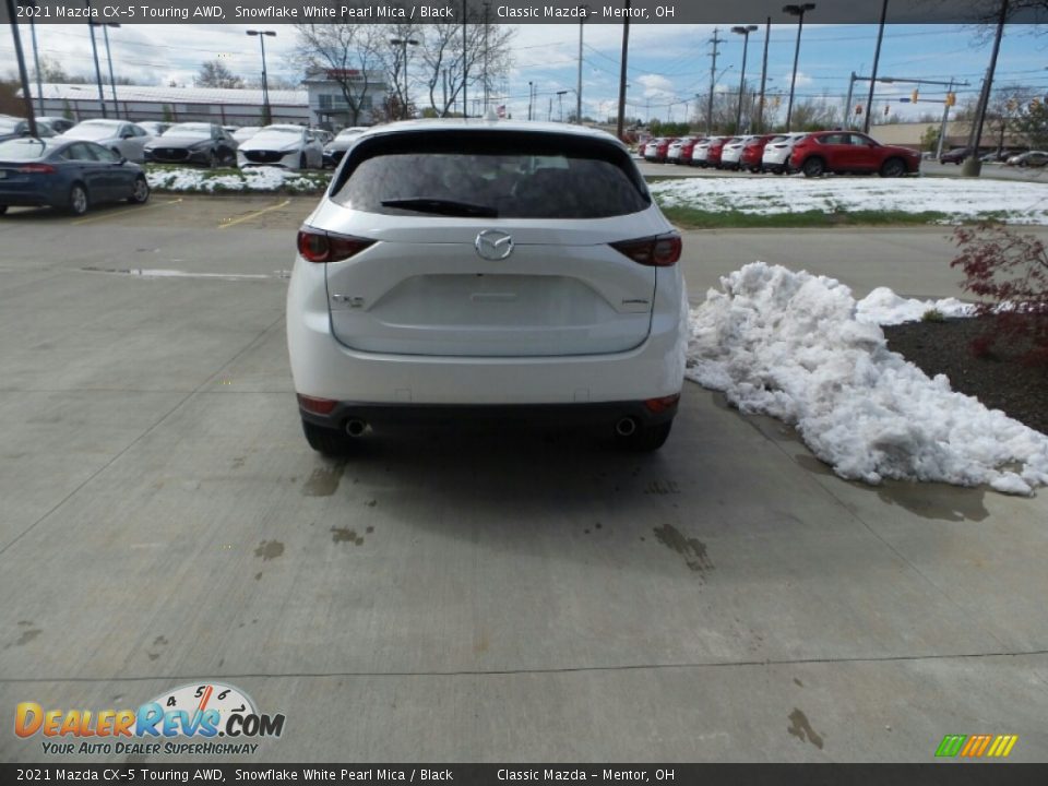 2021 Mazda CX-5 Touring AWD Snowflake White Pearl Mica / Black Photo #6