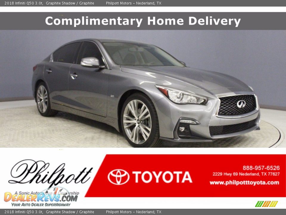 2018 Infiniti Q50 3.0t Graphite Shadow / Graphite Photo #1