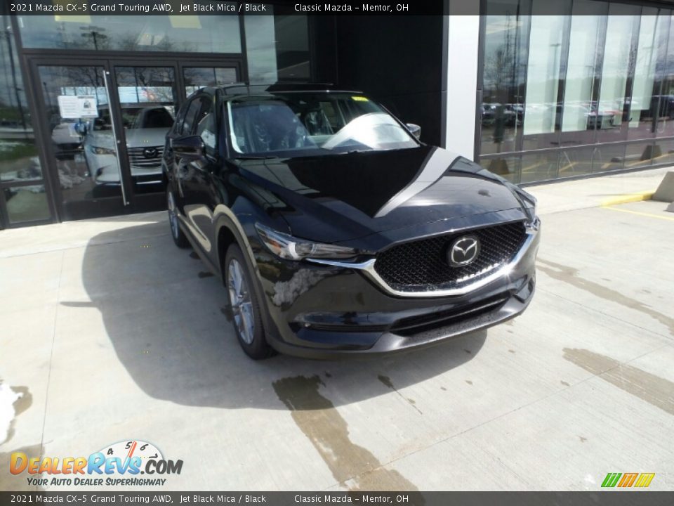2021 Mazda CX-5 Grand Touring AWD Jet Black Mica / Black Photo #1