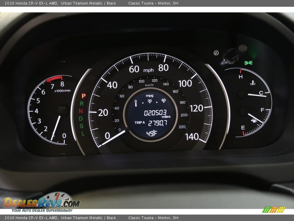 2016 Honda CR-V EX-L AWD Urban Titanium Metallic / Black Photo #9