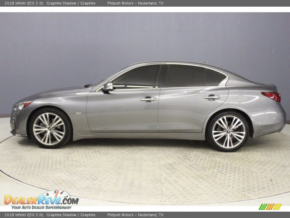 2018 Infiniti Q50 3.0t Graphite Shadow / Graphite Photo #4